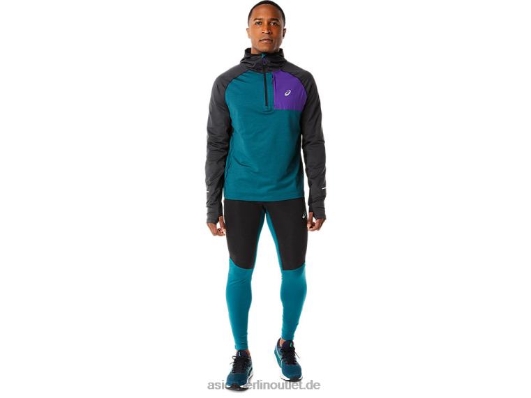 Herren-Winter-Laufhose BL4N876Asics Samtkiefer/Performance-Schwarz