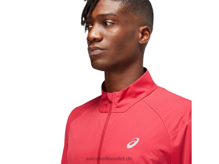 Belüftungsjacke für Herren BL4N1783Asics Burgunderrot/Elektrorot