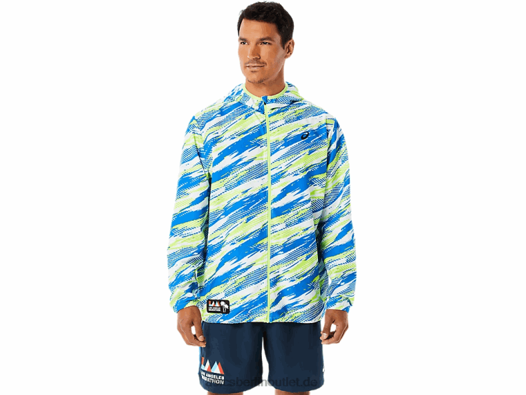 Herren-Konfektionsjacke Lam BL4N1343Asics Gefahr grün