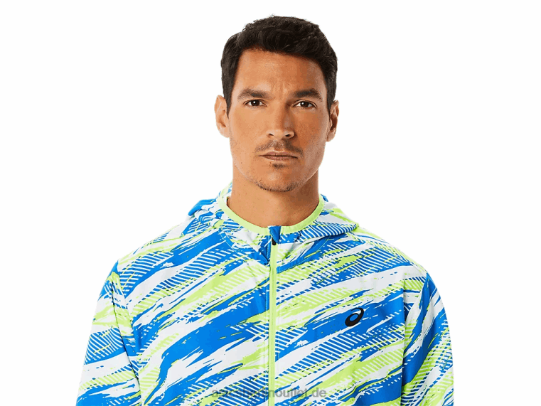 Herren-Konfektionsjacke Lam BL4N1343Asics Gefahr grün