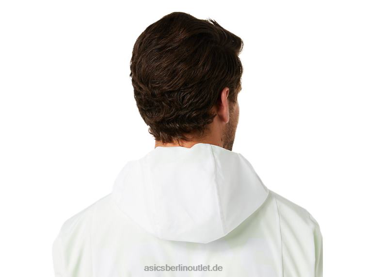 Herren-Lite-Show-Jacke BL4N1348Asics Brillantweiß/Hazardgrün