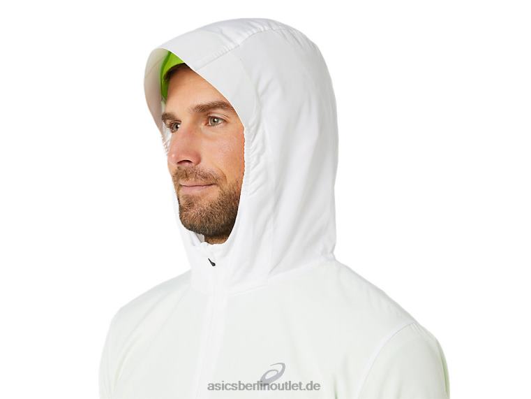 Herren-Lite-Show-Jacke BL4N1348Asics Brillantweiß/Hazardgrün