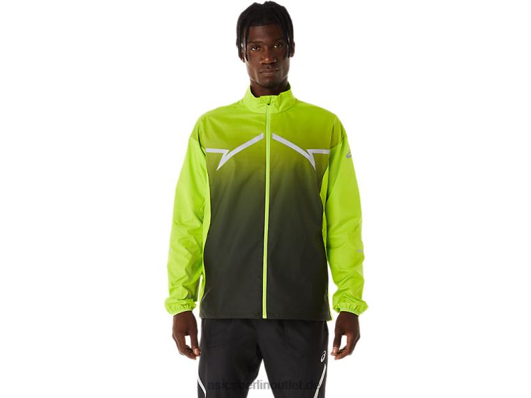 Herren-Lite-Show-Jacke BL4N238Asics Limettenschale/Performance Black