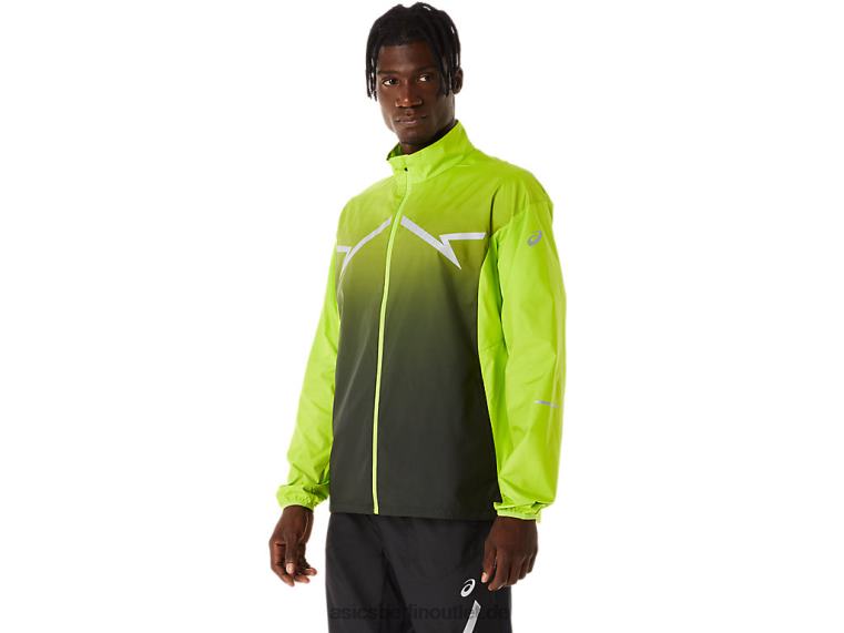 Herren-Lite-Show-Jacke BL4N238Asics Limettenschale/Performance Black