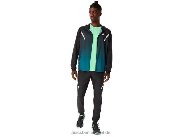 Herren-Lite-Show-Jacke BL4N832Asics Performance Schwarz/Samtkiefer