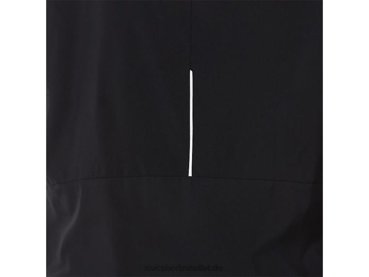 Herren-Lite-Show-Jacke BL4N832Asics Performance Schwarz/Samtkiefer