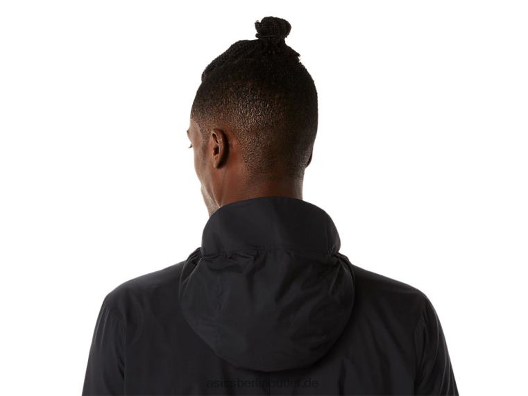 Herren-Lite-Show-Jacke BL4N832Asics Performance Schwarz/Samtkiefer