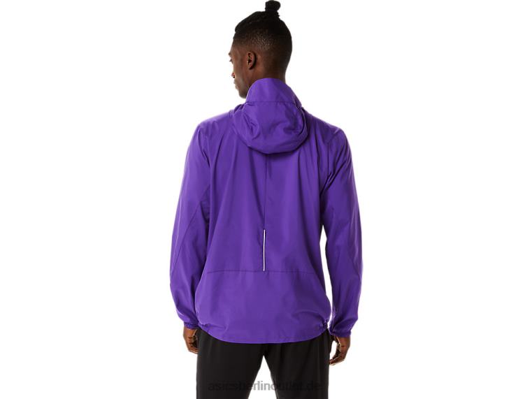 Herren-Lite-Show-Jacke BL4N855Asics Traubenmarmelade/Performance Black