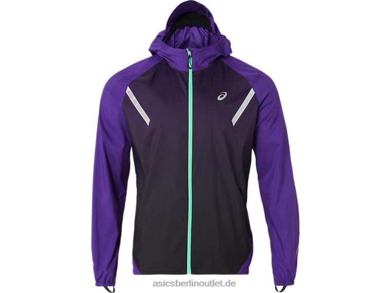 Herren-Lite-Show-Jacke BL4N855Asics Traubenmarmelade/Performance Black