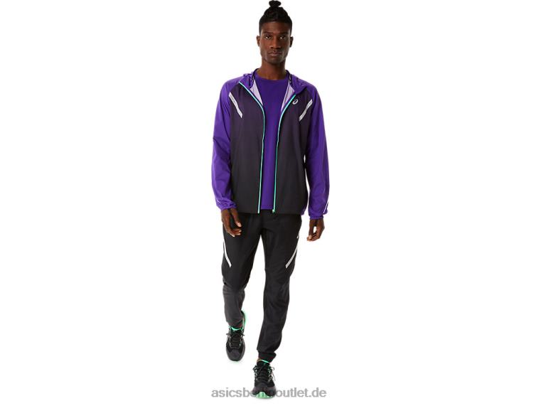 Herren-Lite-Show-Jacke BL4N855Asics Traubenmarmelade/Performance Black