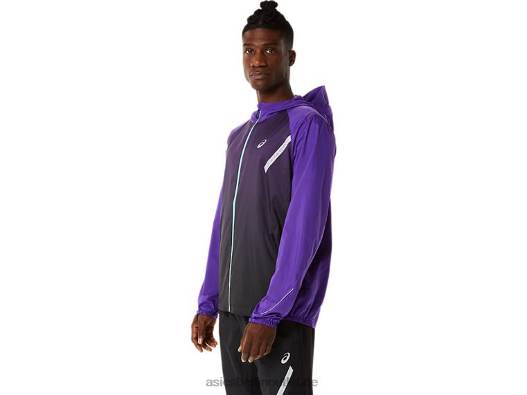 Herren-Lite-Show-Jacke BL4N855Asics Traubenmarmelade/Performance Black