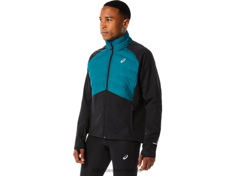 Herren-Winterlaufjacke BL4N849Asics Samtkiefer/Schwarzheide