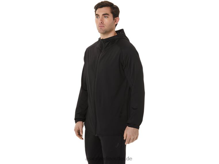 Herrenjacke aus gebürstetem Jacquard-Strick von Actibreeze BL4N755Asics Leistung schwarz