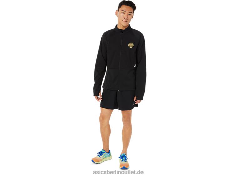 Lammjacke für Herren BL4N1624Asics Leistung schwarz