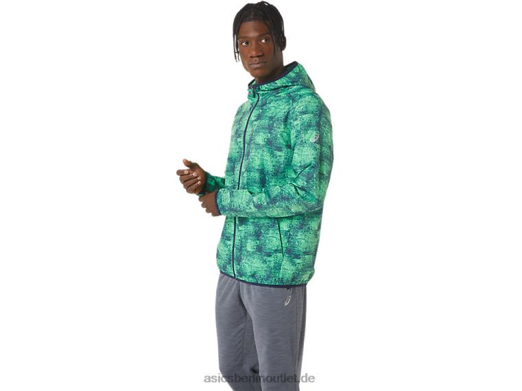 Packbare Herrenjacke BL4N1050Asics Batikgrün/Peacoat