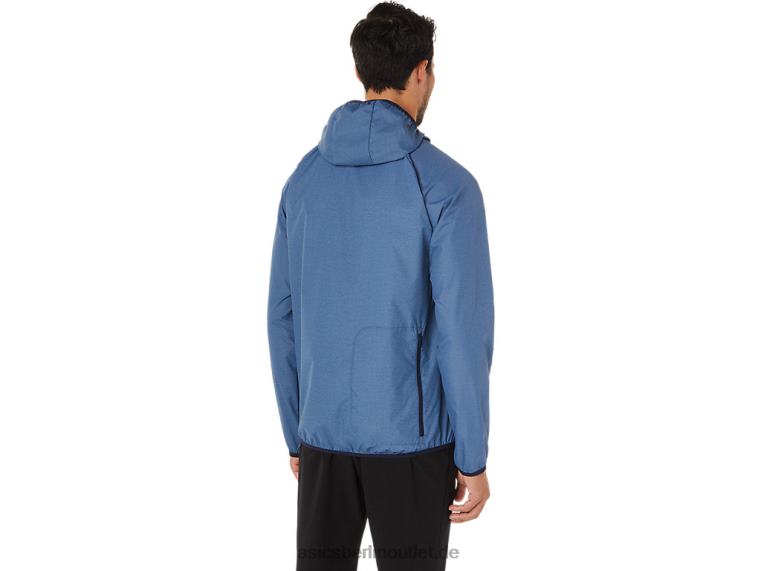Packbare Herrenjacke BL4N1829Asics Sturmblau meliert/peacoat