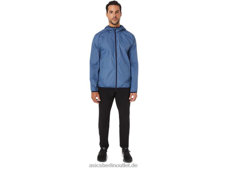 Packbare Herrenjacke BL4N1829Asics Sturmblau meliert/peacoat