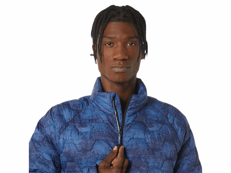 Performance-Isolierjacke für Herren BL4N808Asics Batik-Blaudruck