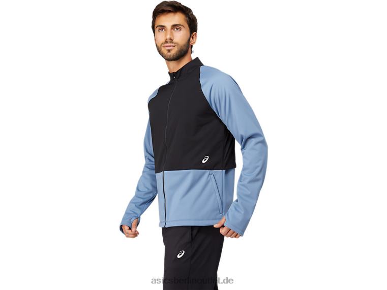 Thermostorm-Jacke mit durchgehendem Reißverschluss für Herren BL4N1632Asics Sturmblau/Performance-Schwarz