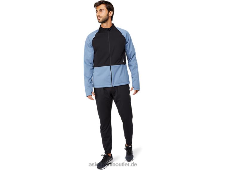 Thermostorm-Jacke mit durchgehendem Reißverschluss für Herren BL4N1632Asics Sturmblau/Performance-Schwarz