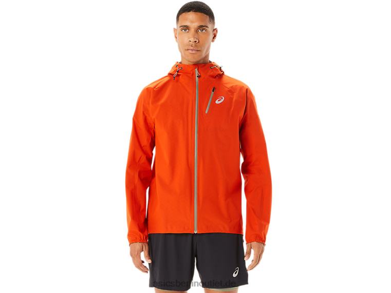 Wasserdichte Fujitrail-Jacke für Herren BL4N1146Asics Kirschtomate