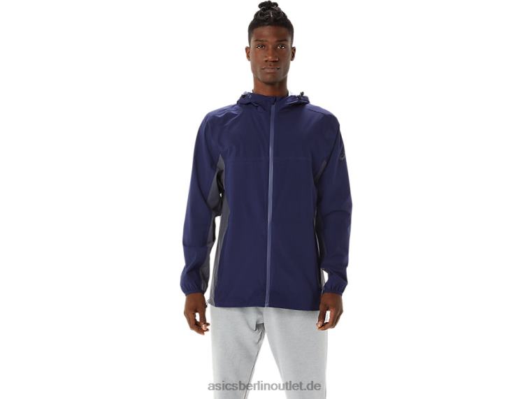 Wasserdichte Herrenjacke BL4N1401Asics Peacoat/Trägergrau