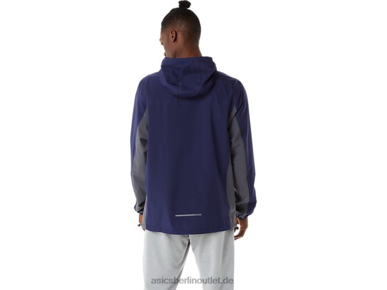 Wasserdichte Herrenjacke BL4N1401Asics Peacoat/Trägergrau