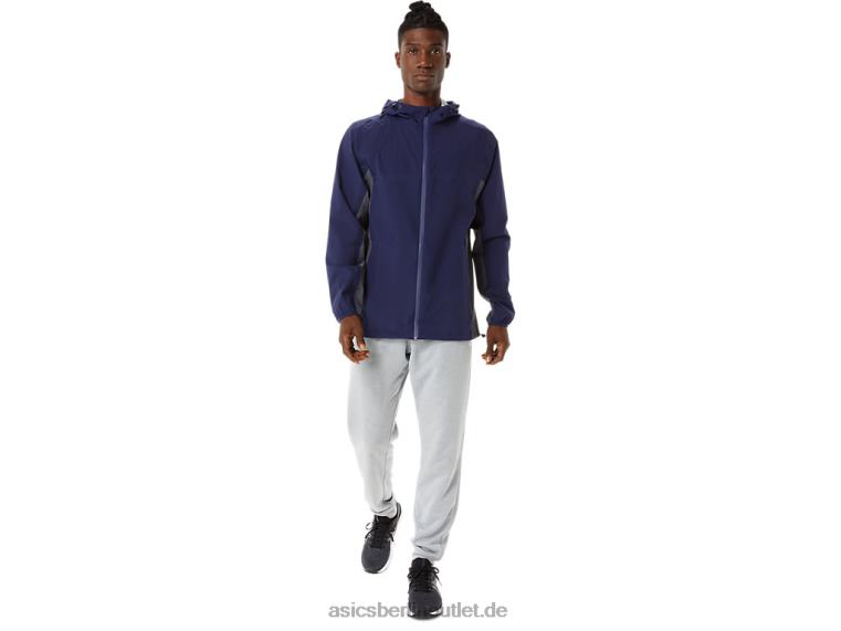 Wasserdichte Herrenjacke BL4N1401Asics Peacoat/Trägergrau