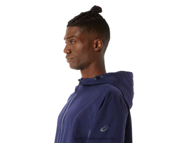 Wasserdichte Herrenjacke BL4N1401Asics Peacoat/Trägergrau