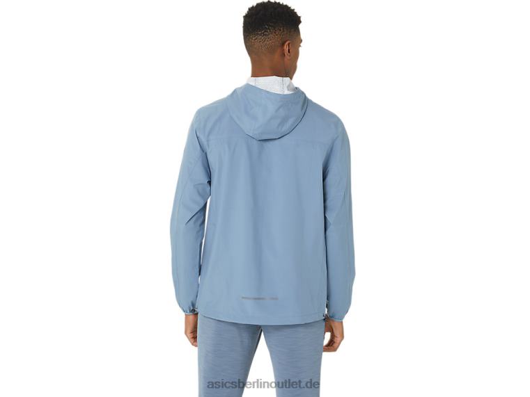 Wasserdichte Herrenjacke BL4N214Asics Stahlblau/Trägergrau