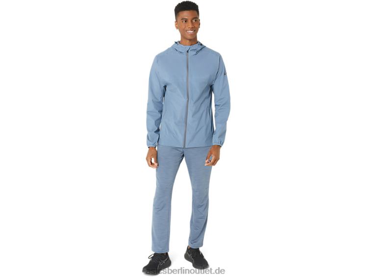 Wasserdichte Herrenjacke BL4N214Asics Stahlblau/Trägergrau