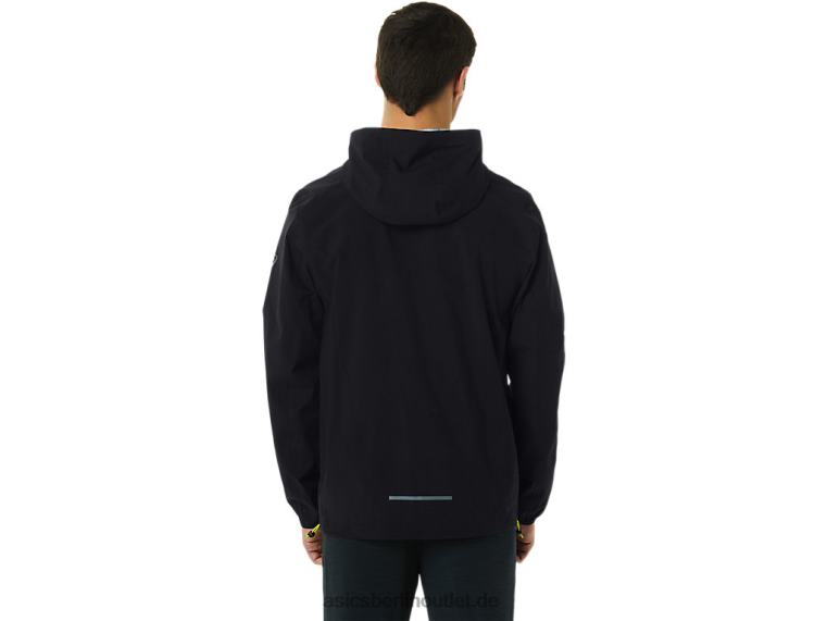 Wasserdichte Herrenjacke BL4N231Asics Performance Schwarz/Limettenschale
