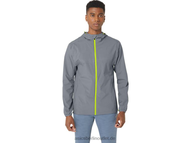 Wasserdichte Herrenjacke BL4N246Asics Gesteinsschicht/Kalkschale