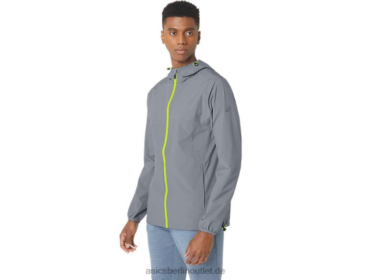 Wasserdichte Herrenjacke BL4N246Asics Gesteinsschicht/Kalkschale