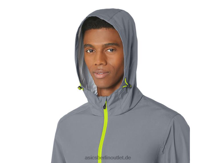 Wasserdichte Herrenjacke BL4N246Asics Gesteinsschicht/Kalkschale