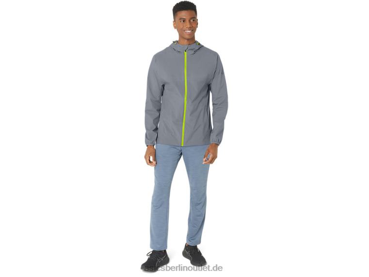 Wasserdichte Herrenjacke BL4N246Asics Gesteinsschicht/Kalkschale