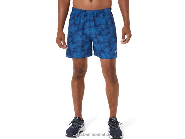 5-Zoll-Pr-Lyte-Shorts für Herren BL4N1040Asics Batikblauer Druck/perforiertes Schwarz