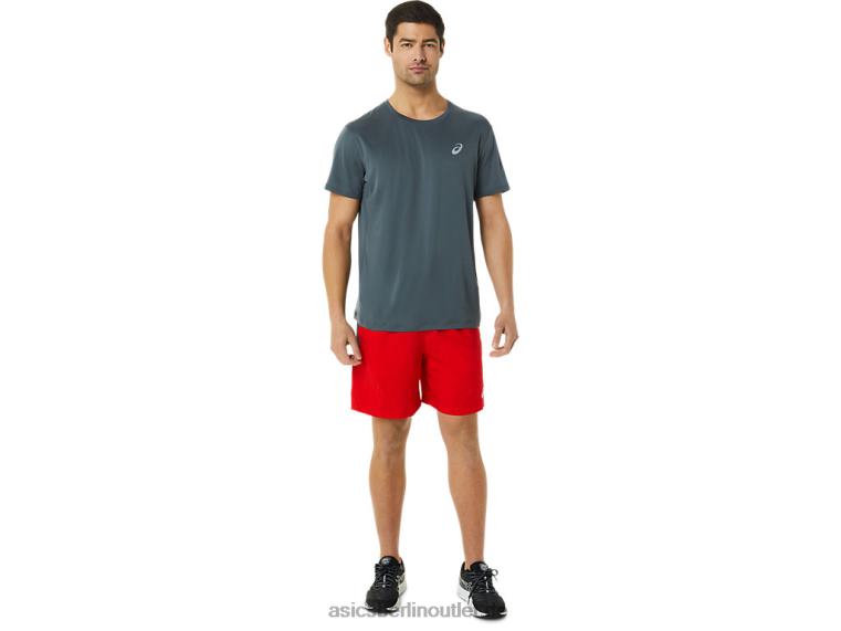 7-Zoll-Pr-Lyte-Shorts für Herren BL4N1364Asics feuerroter Druck/Träger grau