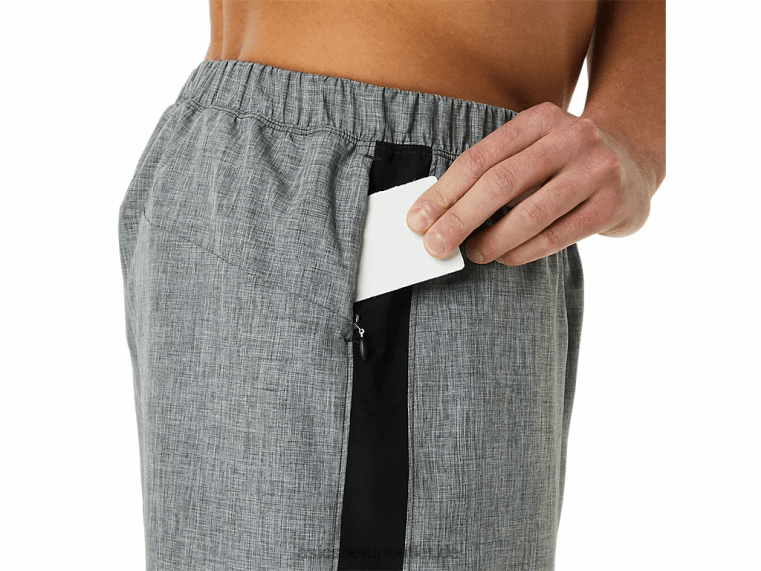 7-Zoll-Shorts für Herren, fertig eingestellt BL4N918Asics dunkelgrau meliert/schwarz