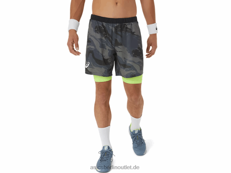 7-Zoll-Shorts mit Match-Grafik für Herren BL4N506Asics Träger grau