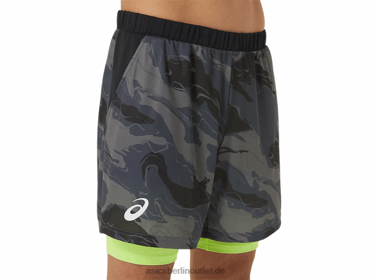 7-Zoll-Shorts mit Match-Grafik für Herren BL4N506Asics Träger grau