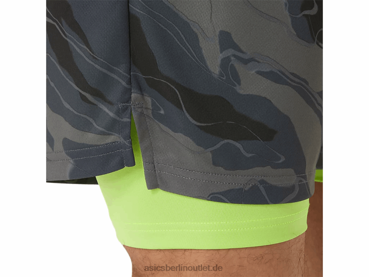 7-Zoll-Shorts mit Match-Grafik für Herren BL4N506Asics Träger grau