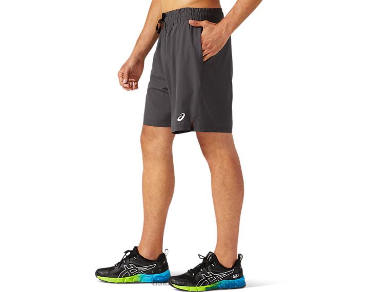 7 Zoll lange, gewebte Zugshorts für Herren BL4N1786Asics Graphitgrau