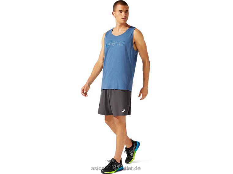 7 Zoll lange, gewebte Zugshorts für Herren BL4N1786Asics Graphitgrau