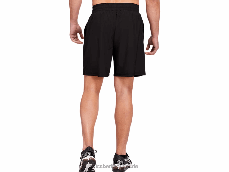 7 Zoll lange, gewebte Zugshorts für Herren BL4N1802Asics Leistung schwarz