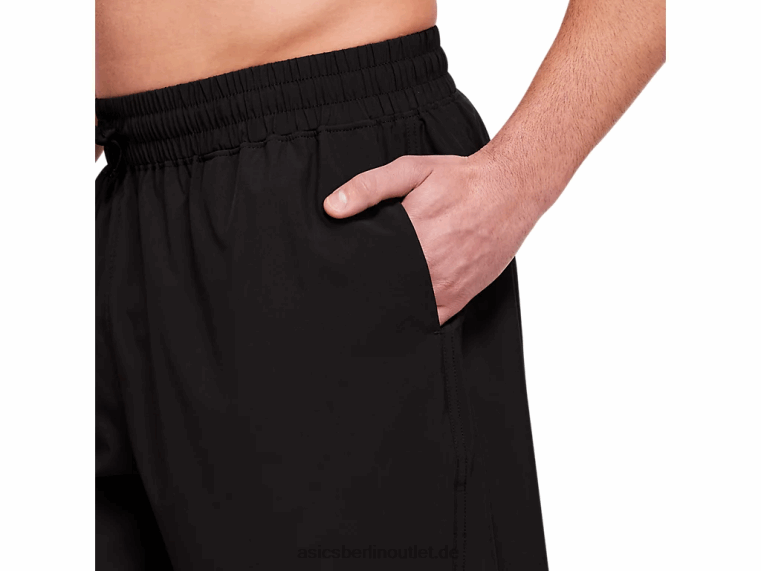 7 Zoll lange, gewebte Zugshorts für Herren BL4N1802Asics Leistung schwarz