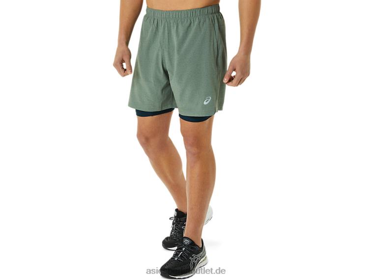 7-in-2-in-1-Shorts für Herren BL4N1352Asics Flechtengrünes Heidekraut/Französisches Blau
