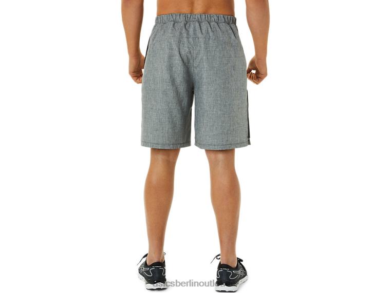 9-Zoll-Shorts für Herren, fertig eingestellt BL4N921Asics dunkelgrau meliert/schwarz