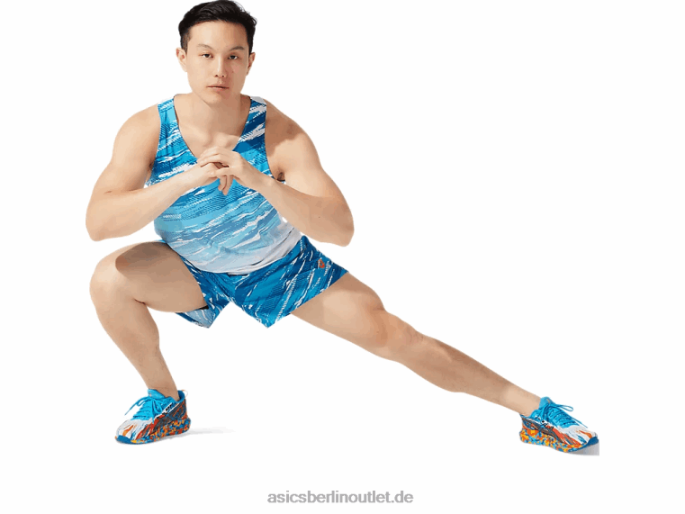 Farbinjektions-Shorts für Herren, 5 Zoll BL4N1913Asics wiedergeborenes Blau