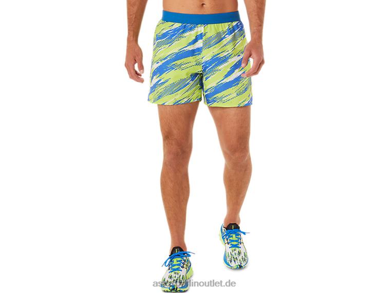 Farbinjektions-Shorts für Herren BL4N1425Asics Gefahr grün